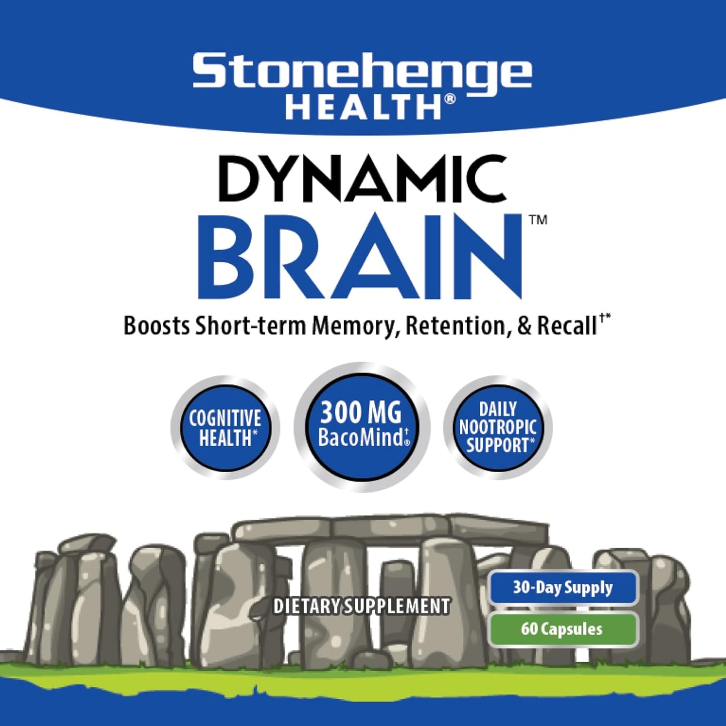 Stonehenge Health Dynamic Brain Supplement 60 Capsules