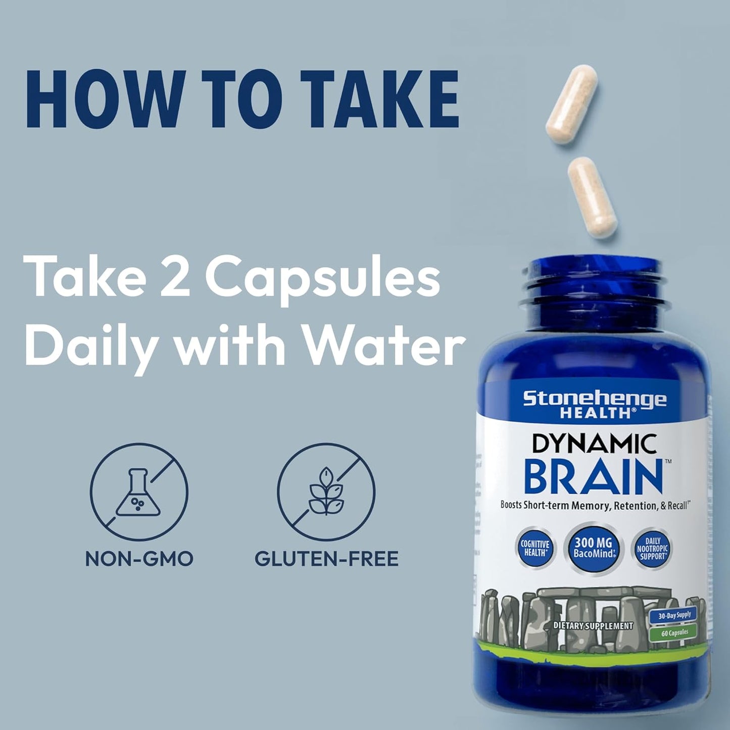 Stonehenge Health Dynamic Brain Supplement 60 Capsules
