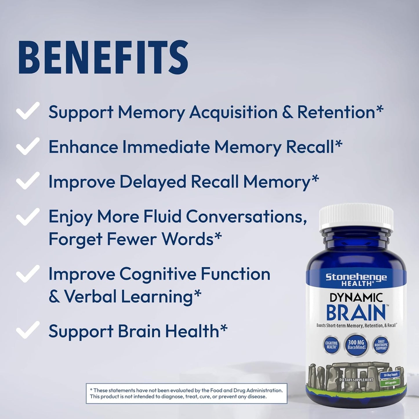 Stonehenge Health Dynamic Brain Supplement 60 Capsules